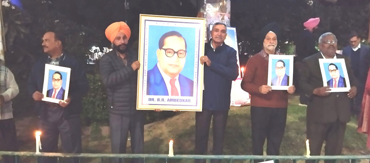भारत रत्न डॉ. वीआर अंबेडकर को दी श्रद्धांजलि